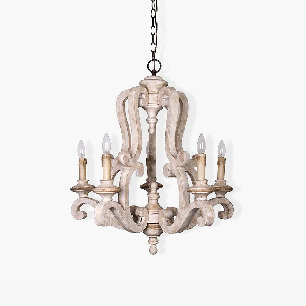 parrotuncle-wooden-candle-chandelier-anzaz-Old white-1