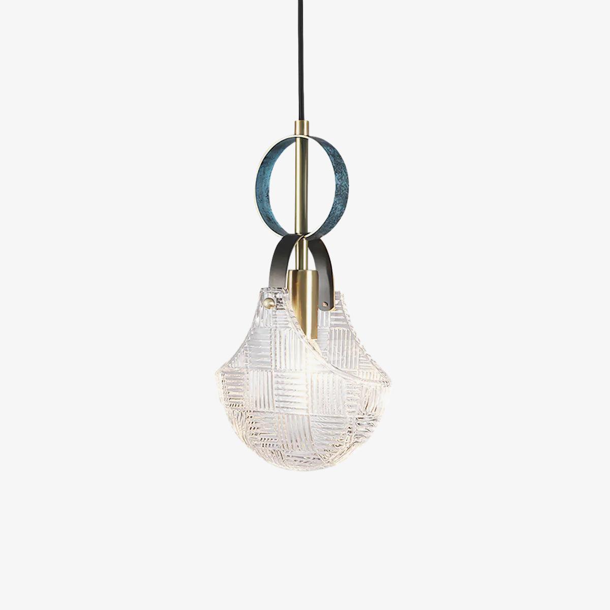 parson-pendant-light-anzaz-Brass & Transparent-1