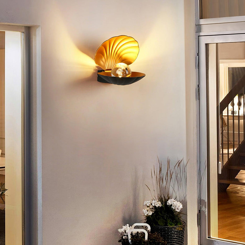 pearl-clam-wall-light-anzaz-White-4