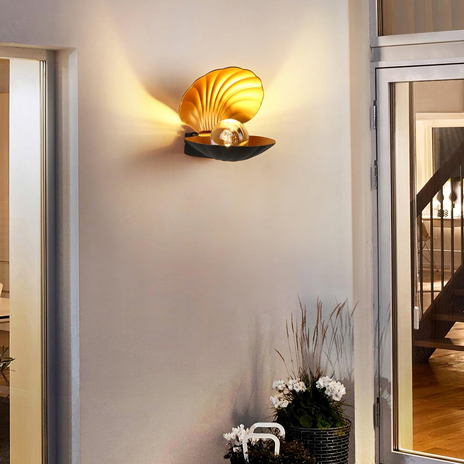 pearl-clam-wall-light-anzaz-White-4