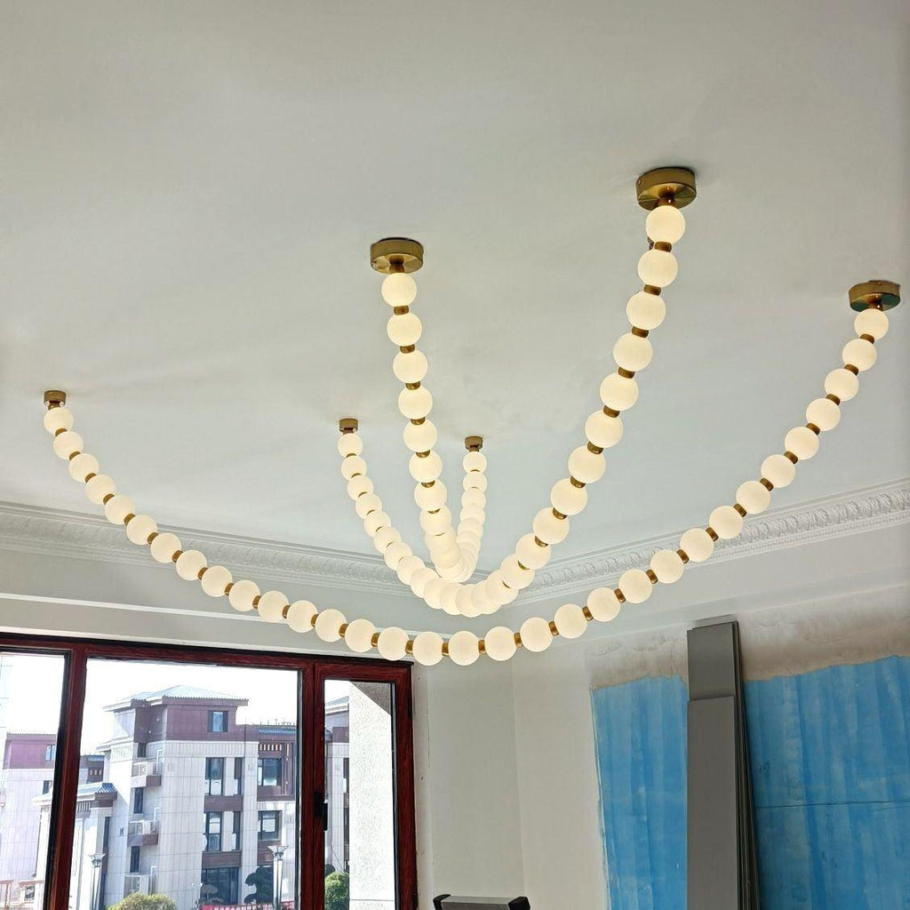 pearl-necklace-balls-chandelier-anzaz-Gold & White-54