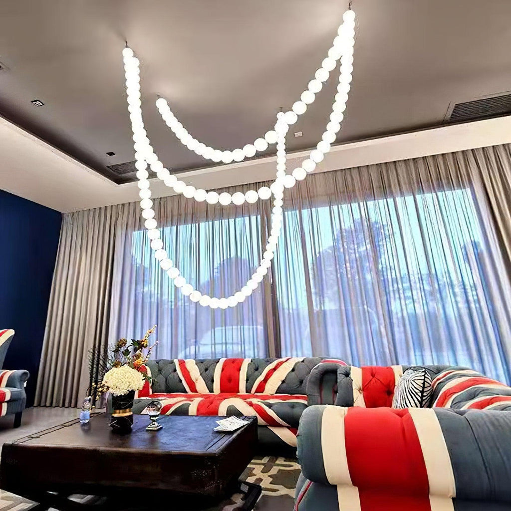 pearl-necklace-balls-chandelier-anzaz-Gold & White-48