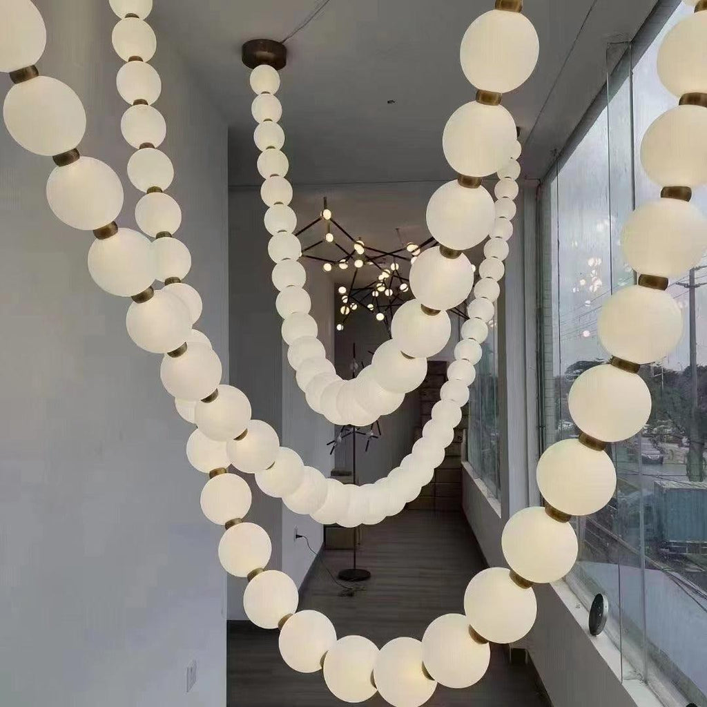 pearl-necklace-balls-chandelier-anzaz-Gold & White-50