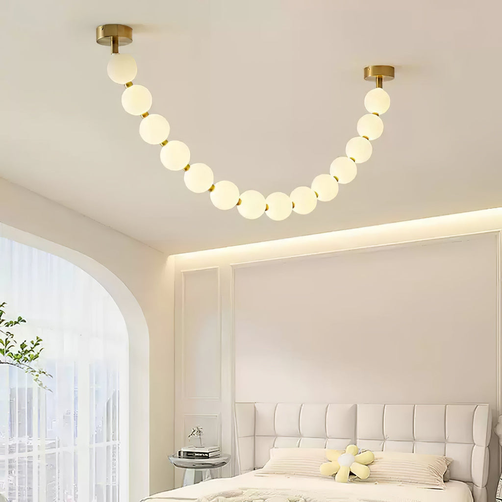 pearl-glass-necklace-balls-chandelier-anzaz-Gold & White-2