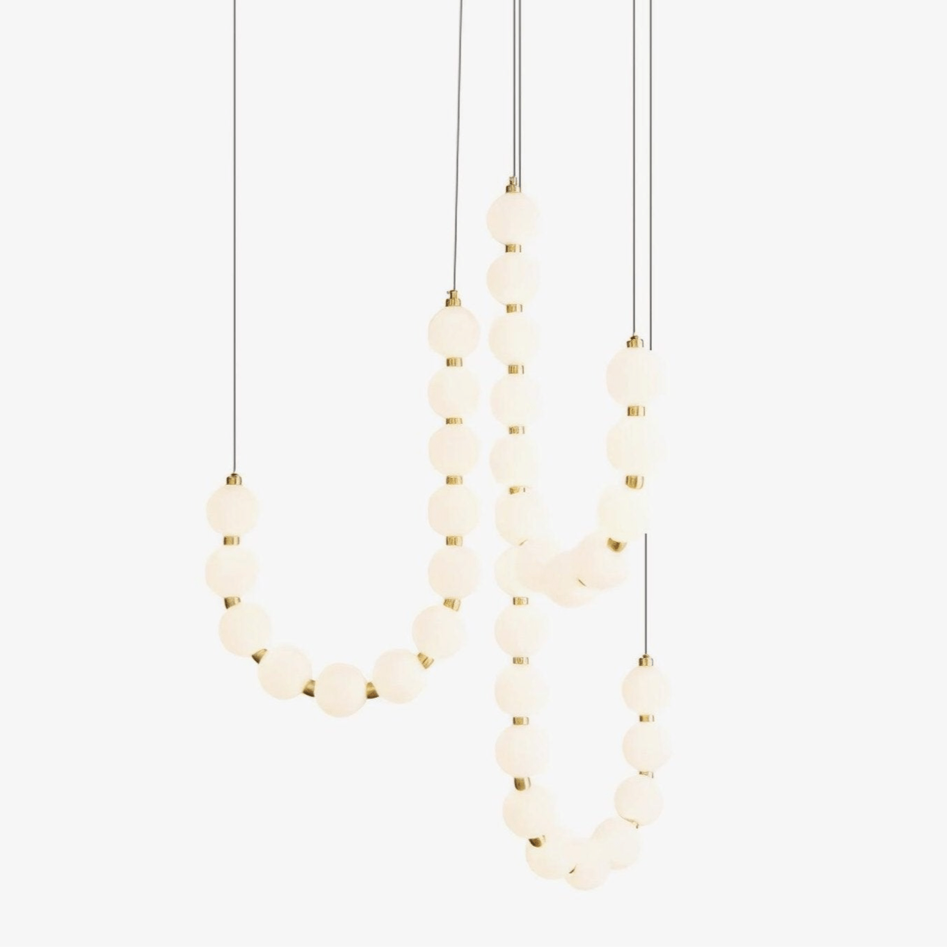 glass-pearl-necklace-chandelier-anzaz-Brass & White Glass balls-1