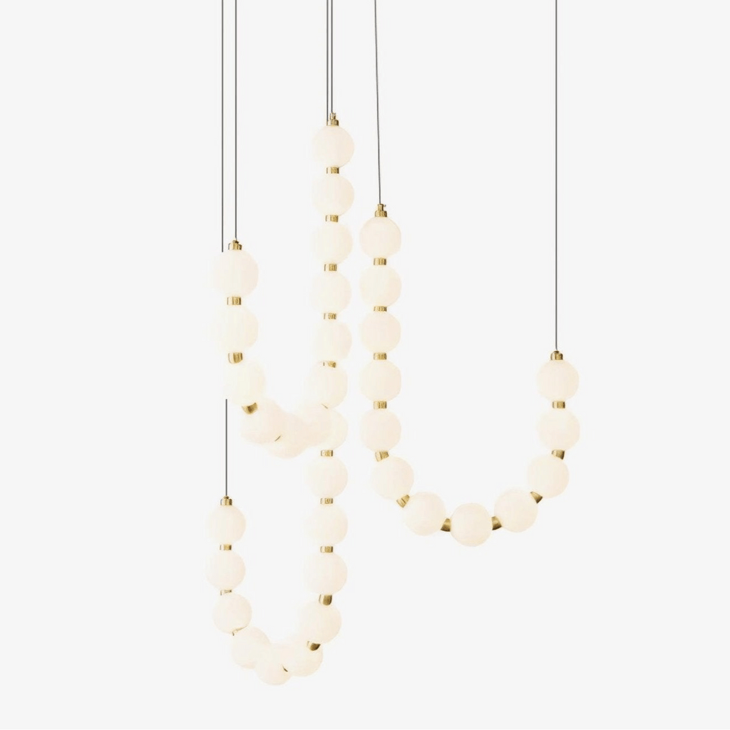 pearl-necklace-chandelier-anzaz-Brass & White Acrylic balls-1