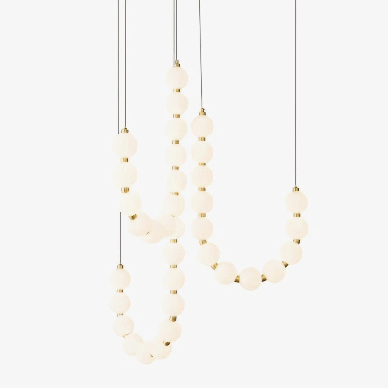 pearl-necklace-chandelier-anzaz-Brass & White Acrylic balls-1