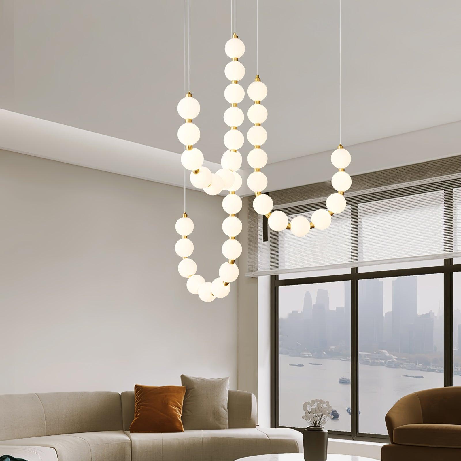pearl-necklace-chandelier-anzaz-Brass & White Acrylic balls-6