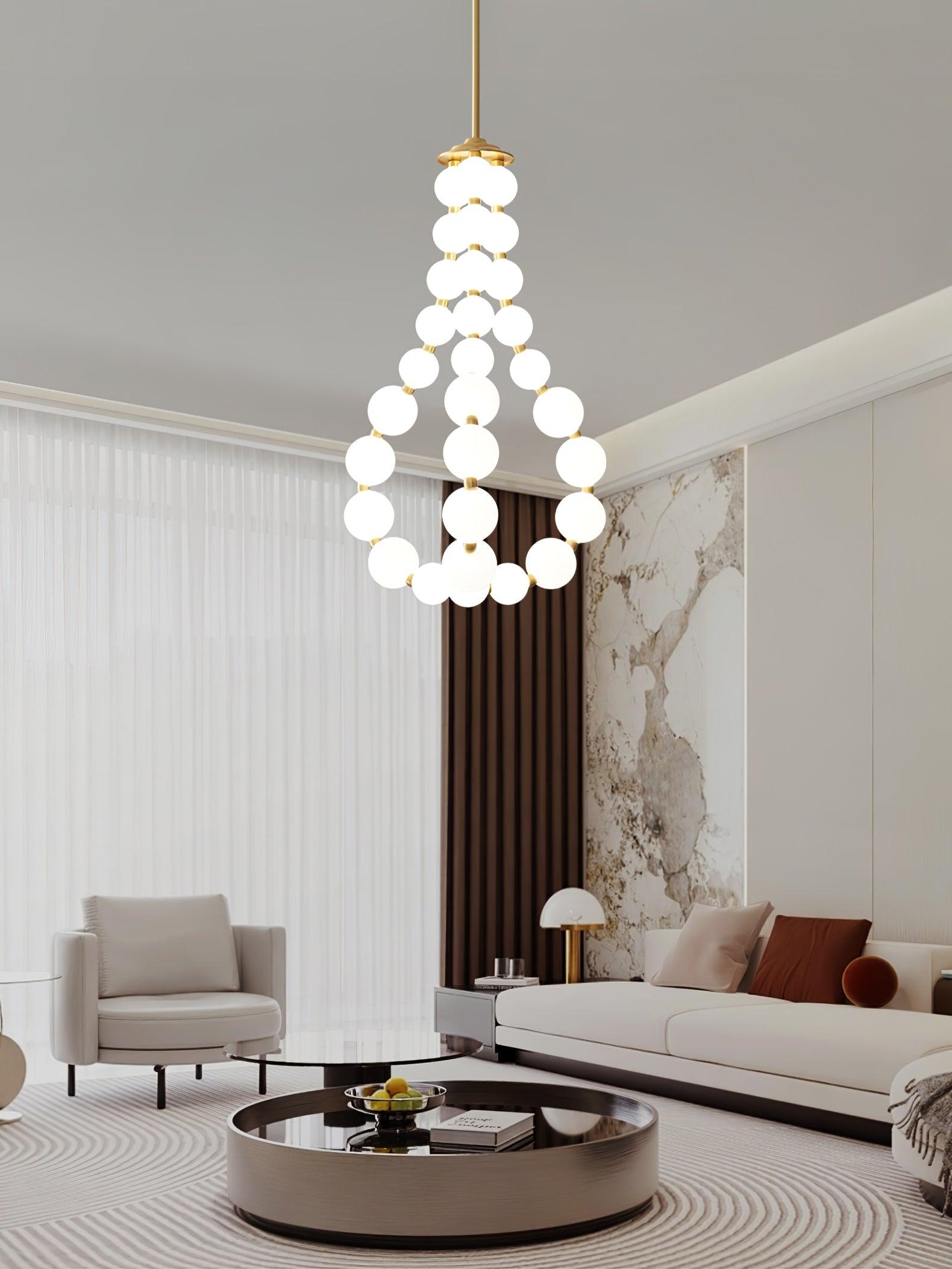 pearl-necklace-chandelier-anzaz-Brass & White Acrylic balls-22