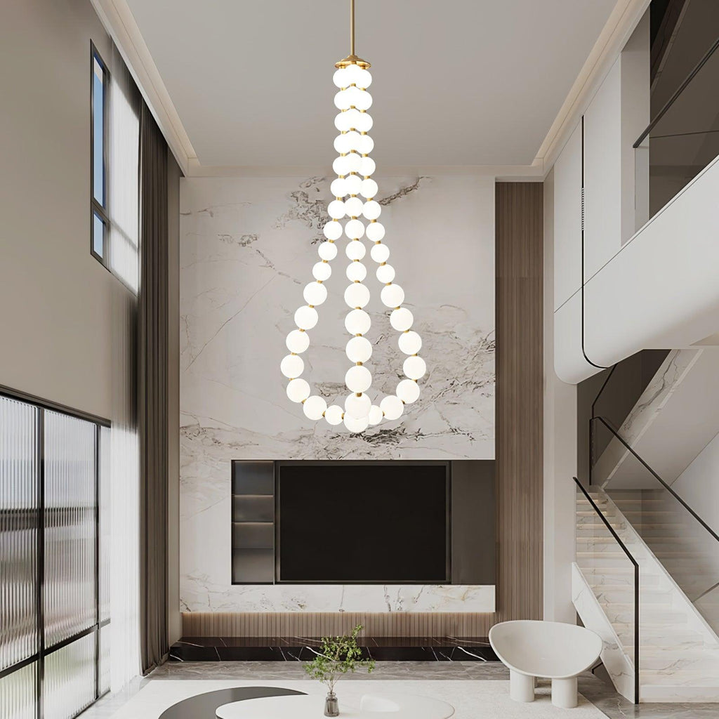 pearl-necklace-chandelier-anzaz-Brass & White Acrylic balls-9