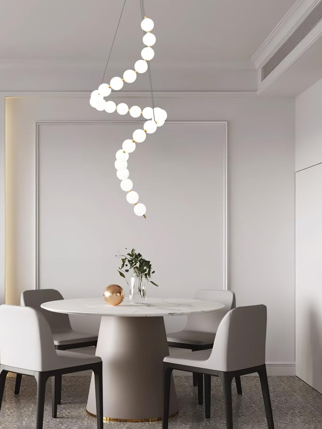 pearl-necklace-chandelier-anzaz-Brass & White Acrylic balls-10