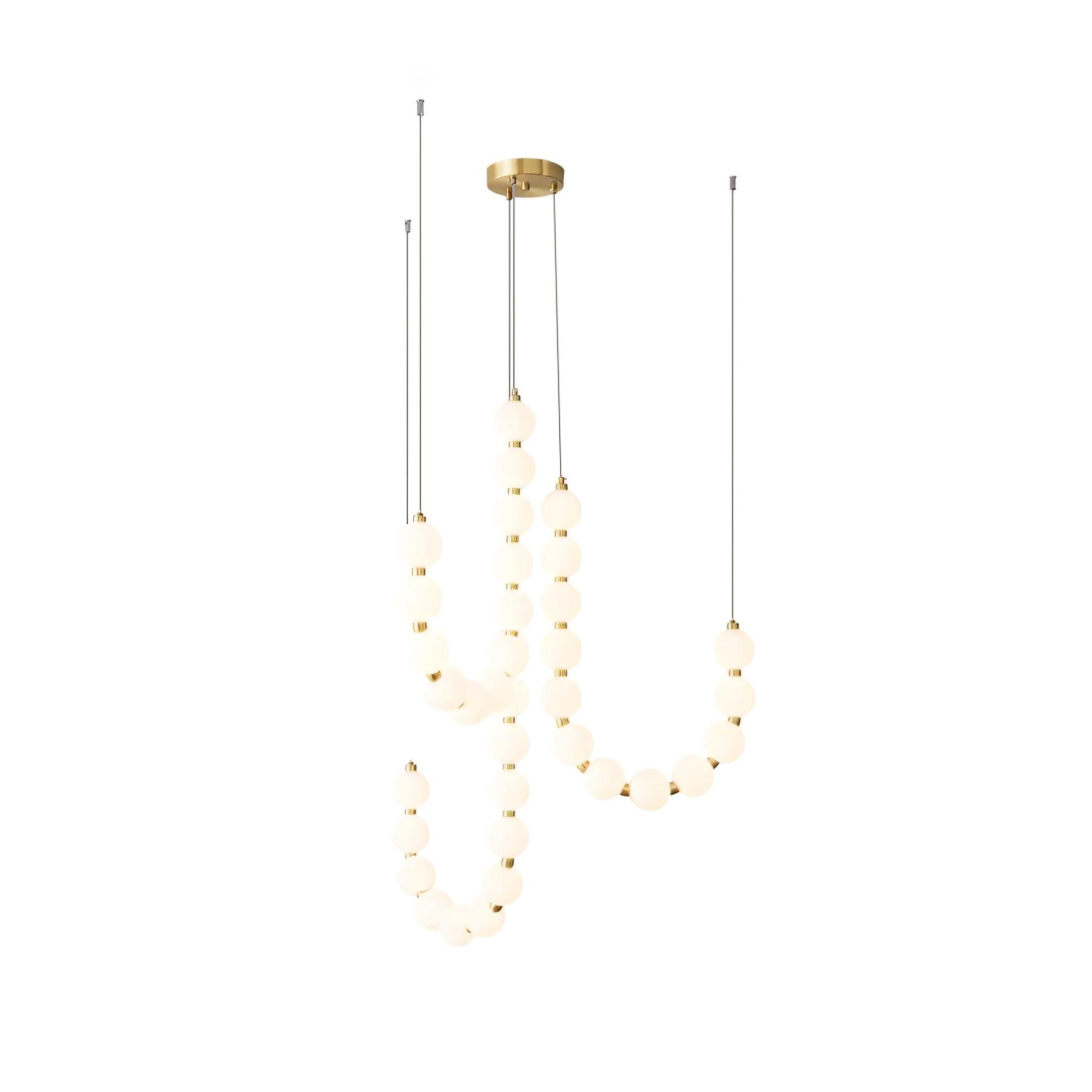pearl-necklace-chandelier-anzaz-Chrome & White Acrylic balls-24