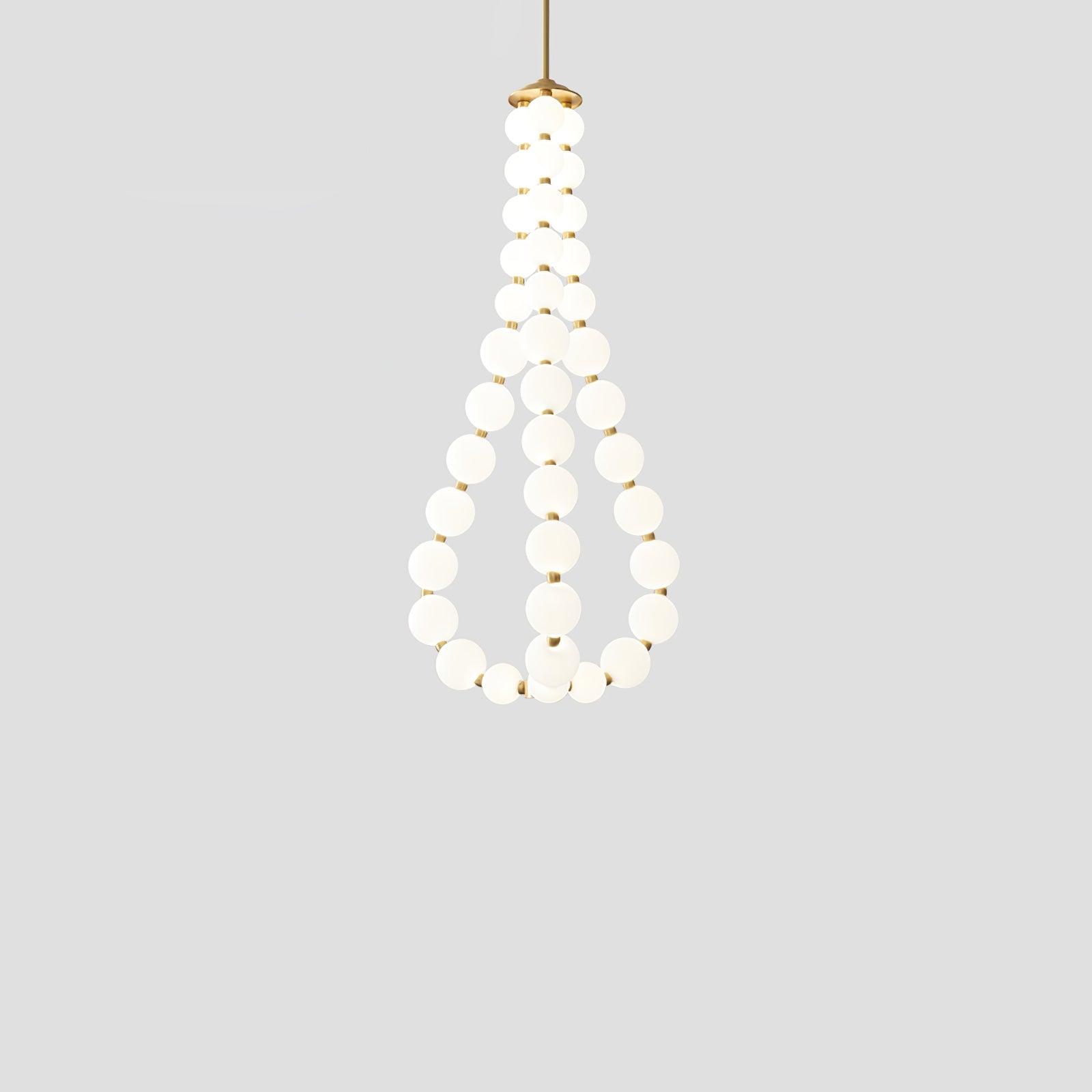 pearl-necklace-chandelier-anzaz-Chrome & White Acrylic balls-47