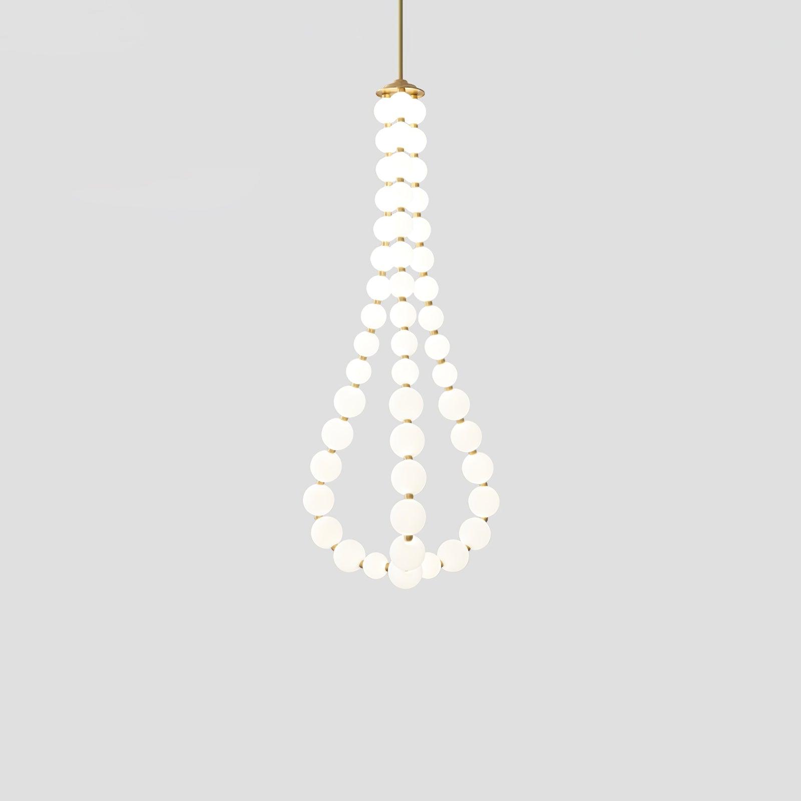 pearl-necklace-chandelier-anzaz-Chrome & White Acrylic balls-48