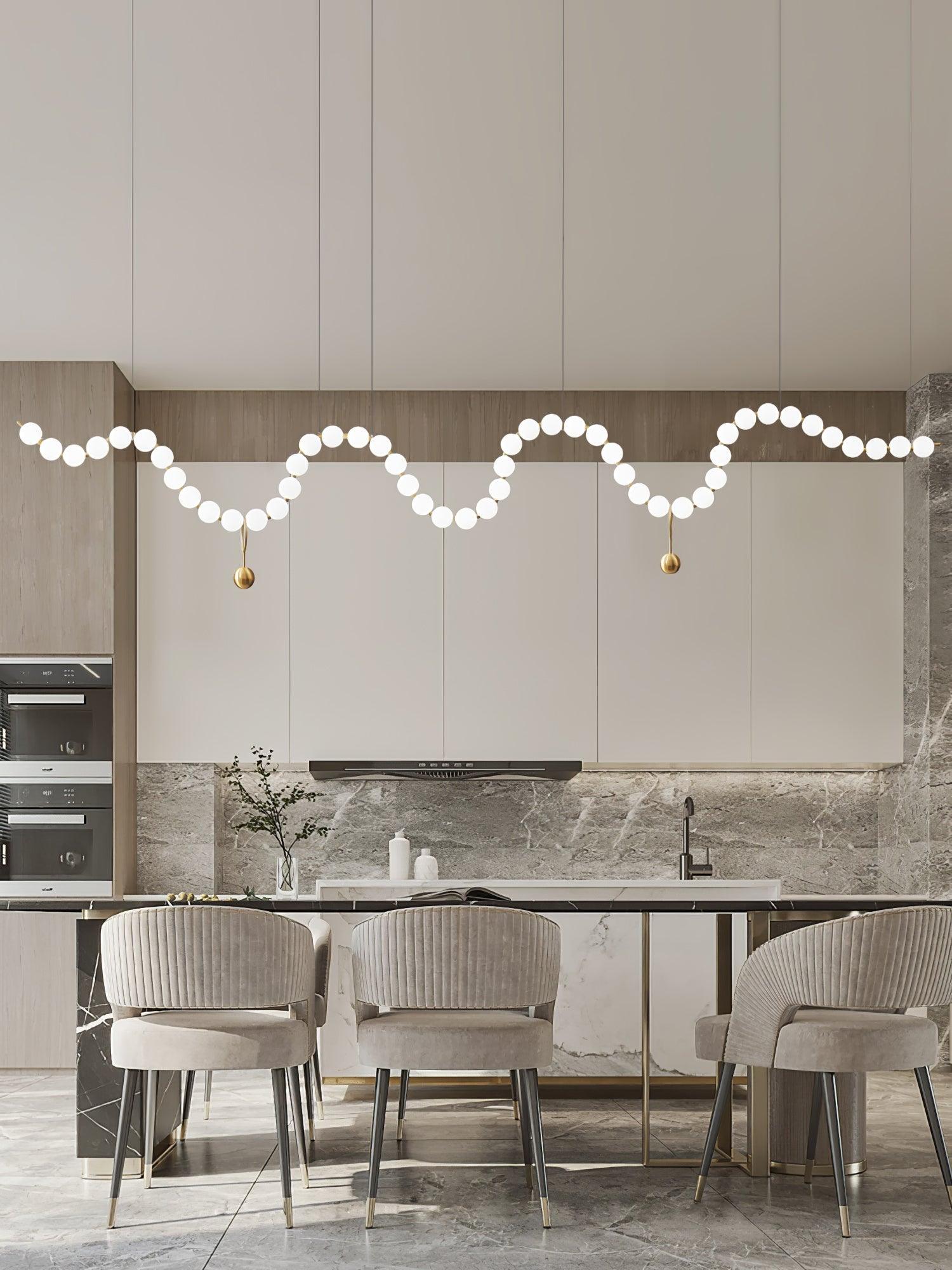 glass-pearl-necklace-chandelier-anzaz-Brass & White Glass balls-7