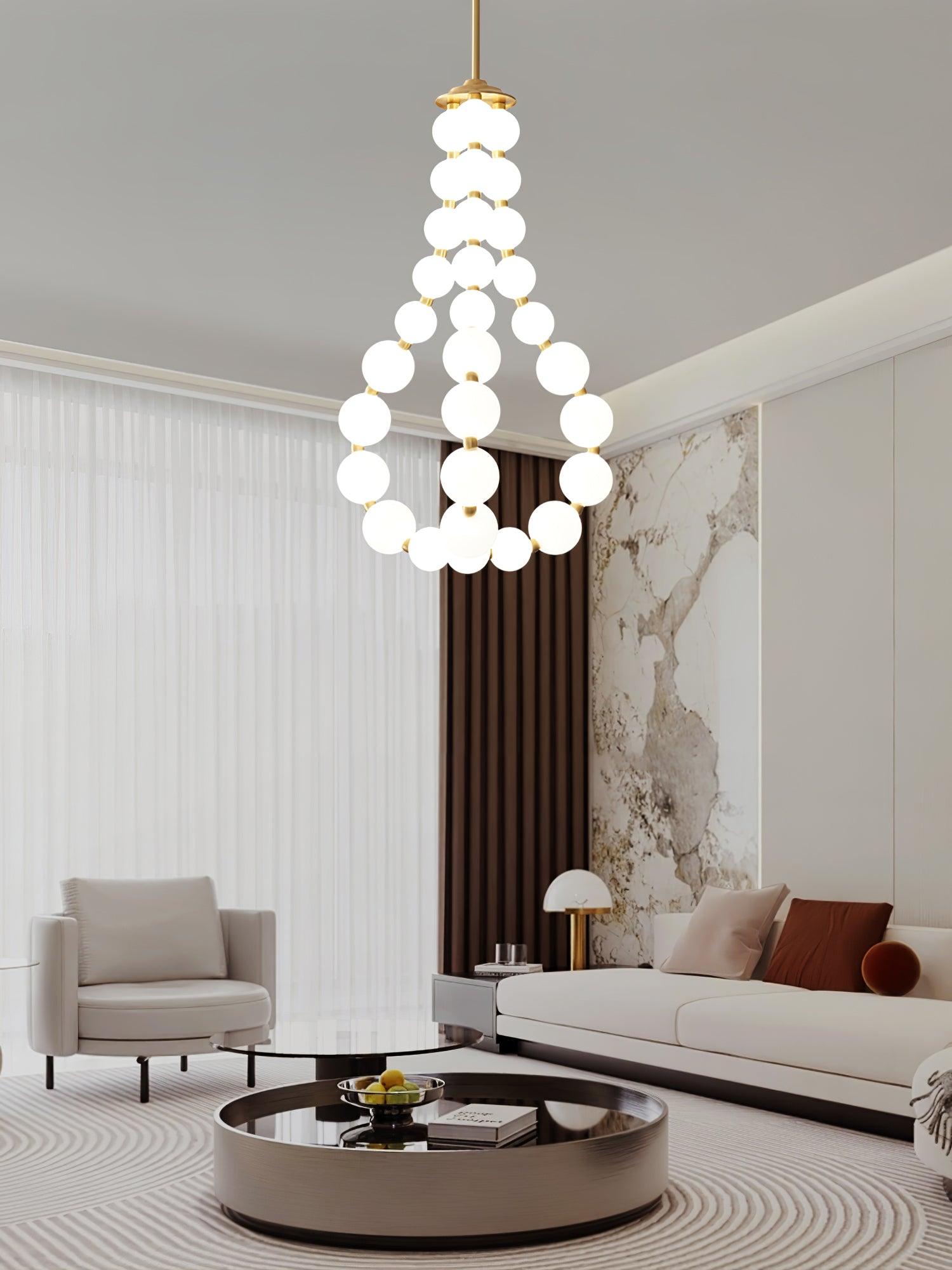 pearl-necklace-chandelier-anzaz-Brass & White Acrylic balls-30