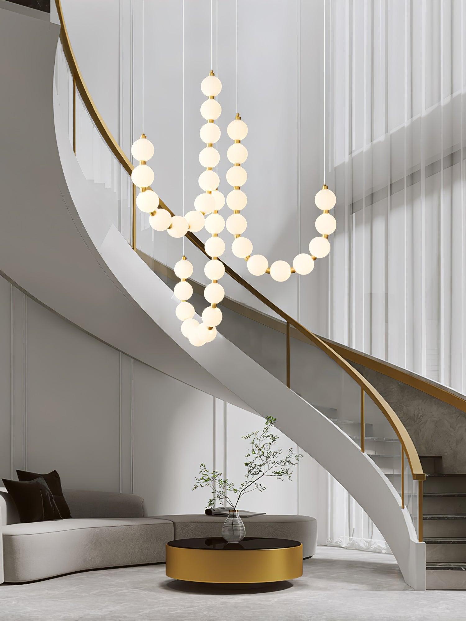 pearl-necklace-chandelier-anzaz-Brass & White Acrylic balls-34