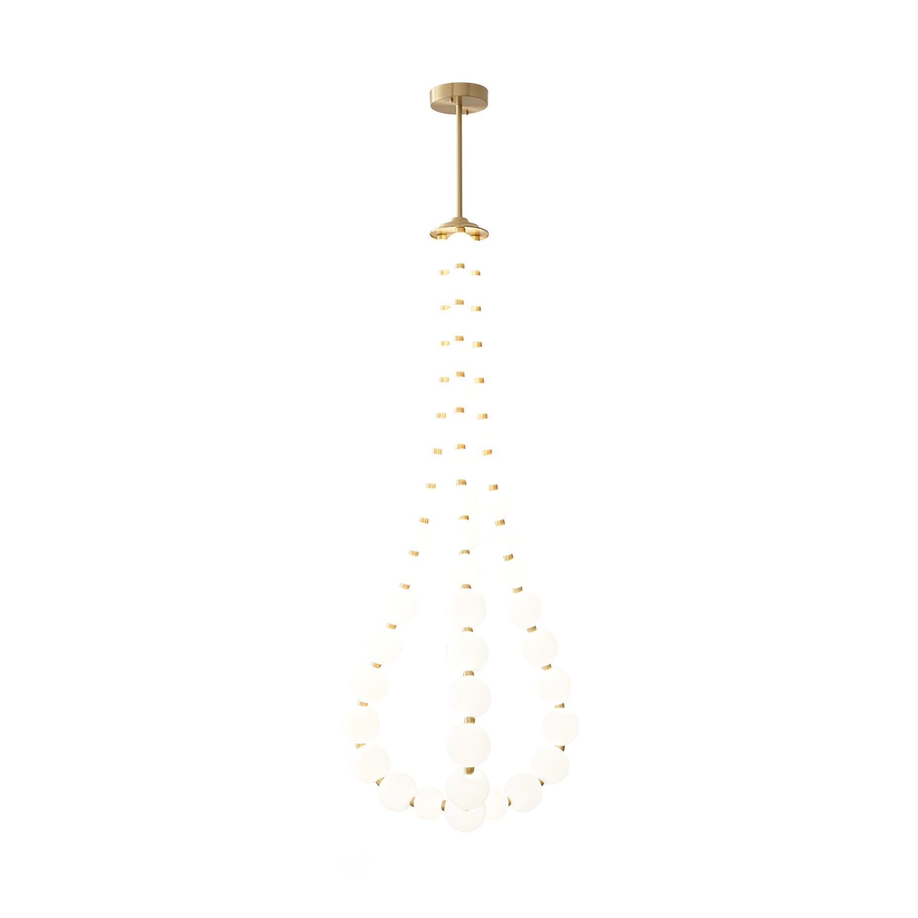 pearl-necklace-chandelier-anzaz-Chrome & White Acrylic balls-40