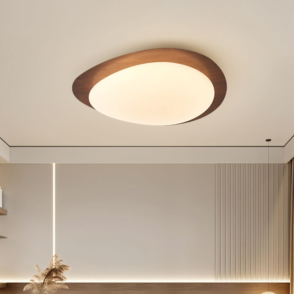pebble-metal-ceiling-light-anzaz-Artistic Nature Wood Effect-4