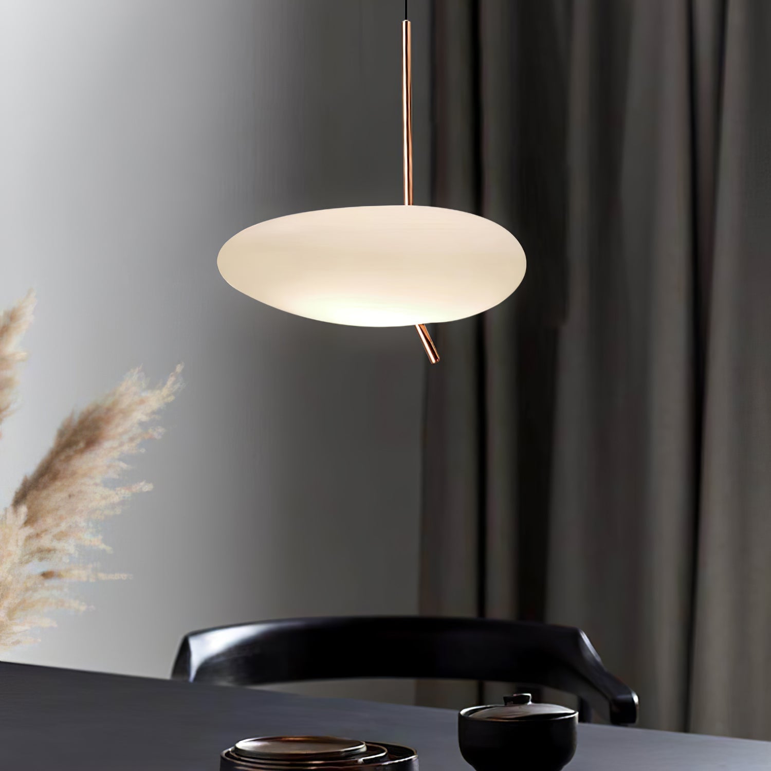 pebbles-glass-pendant-light-anzaz-Rose Gold & White-2