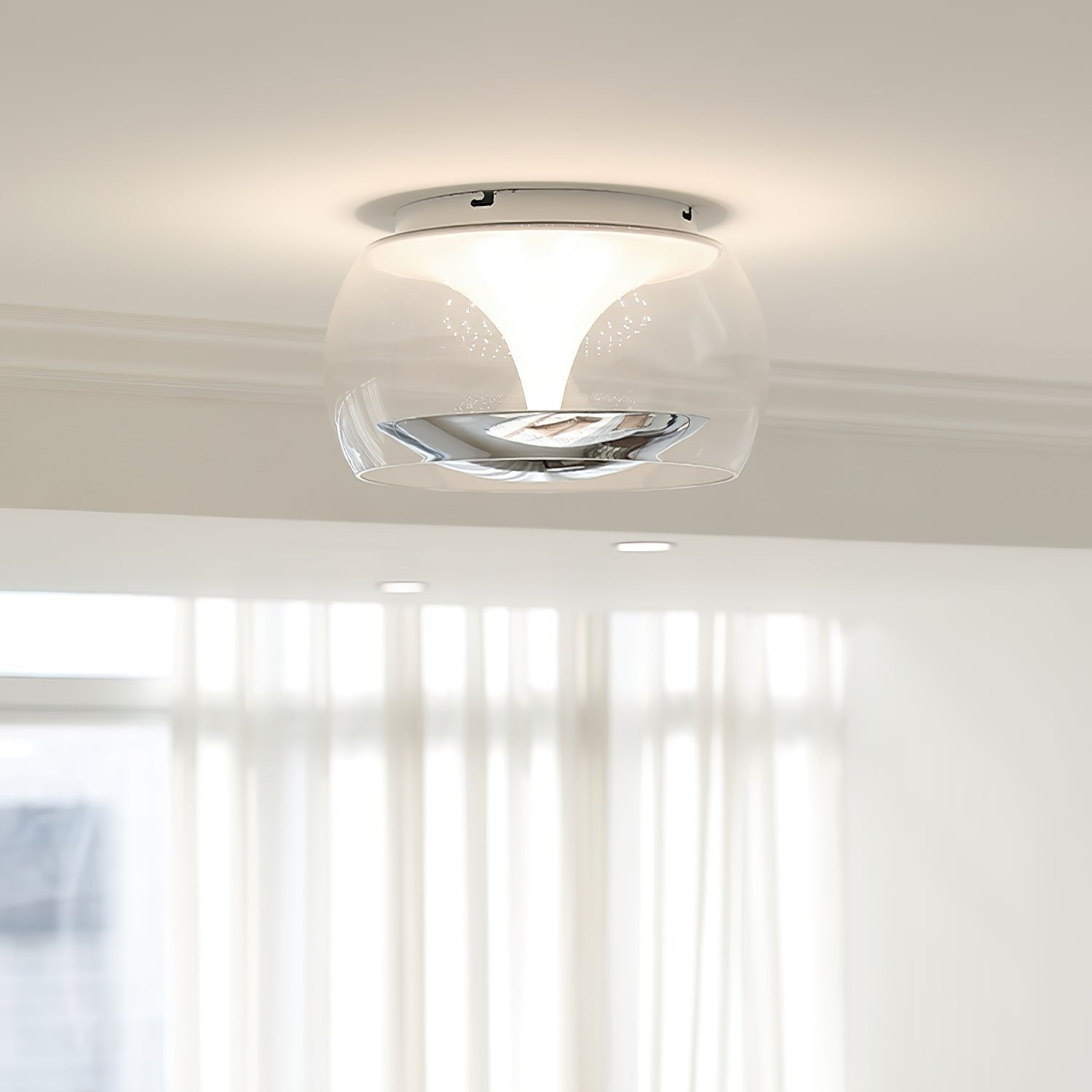 pendulum-ceiling-light-anzaz-Chrome & Clear-2