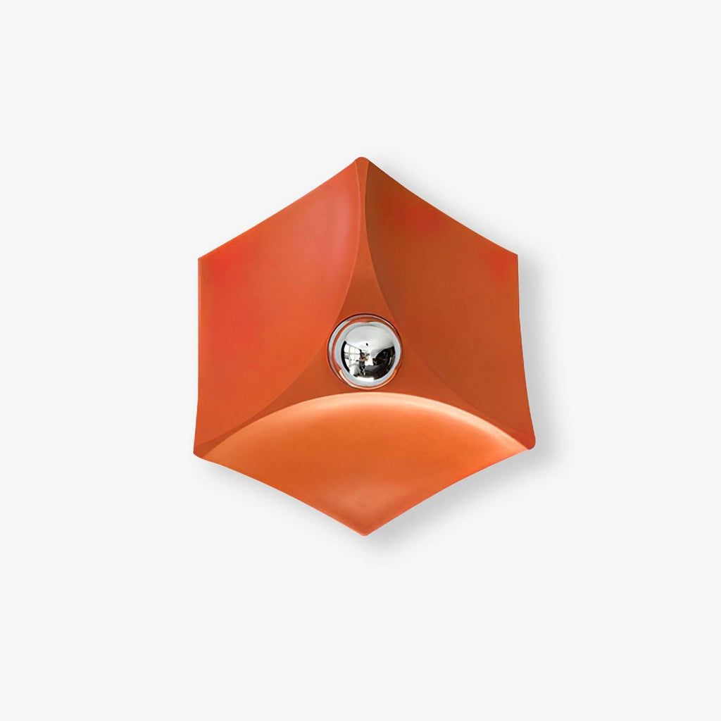 pentagon-combination-wall-lamp-anzaz-Orange & Chrome-1