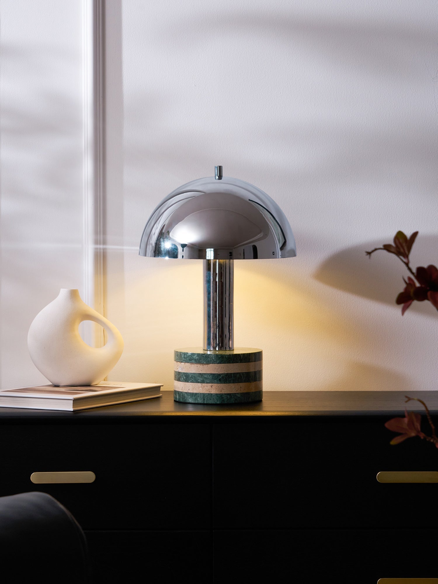 luno-chrome-table-lamp-anzaz-Grey & Beige-3