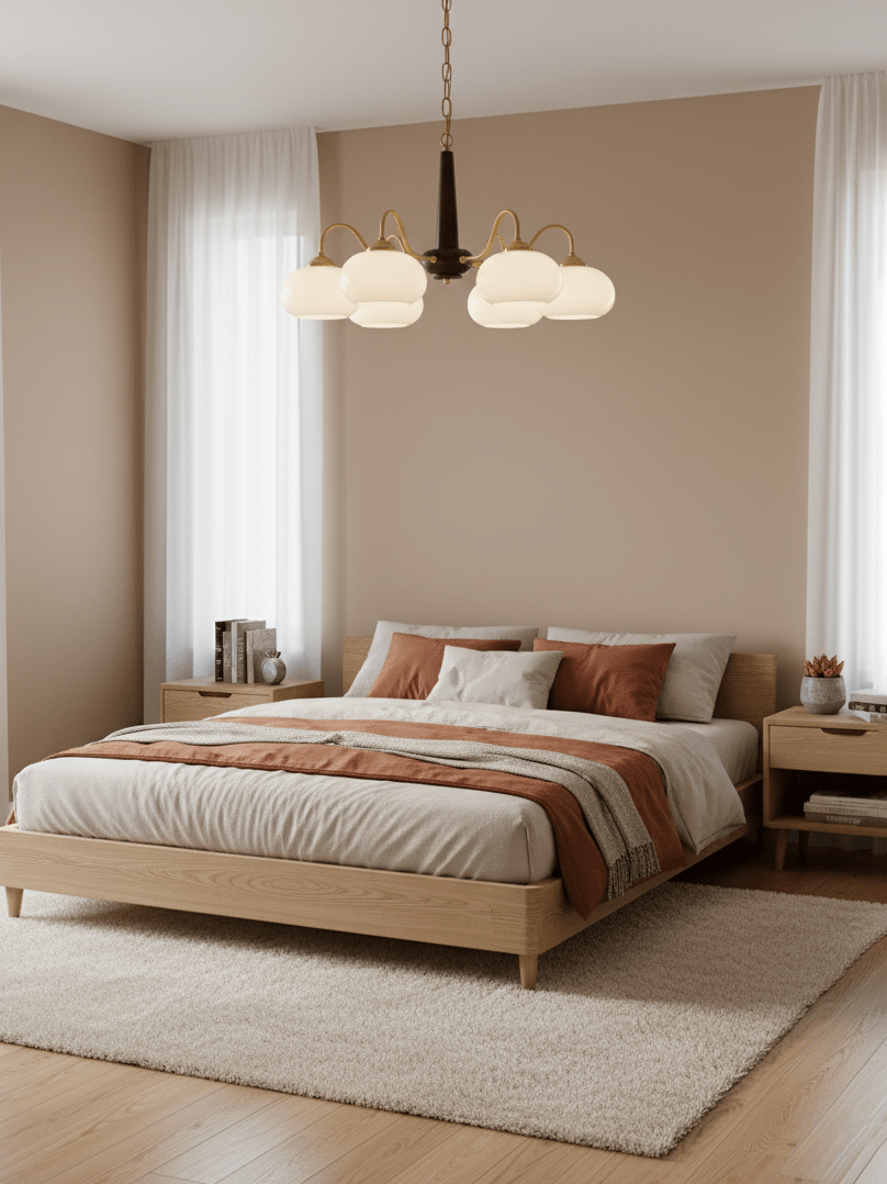 persimmon-chandelier-anzaz-Walnut wood & Brass & White-5