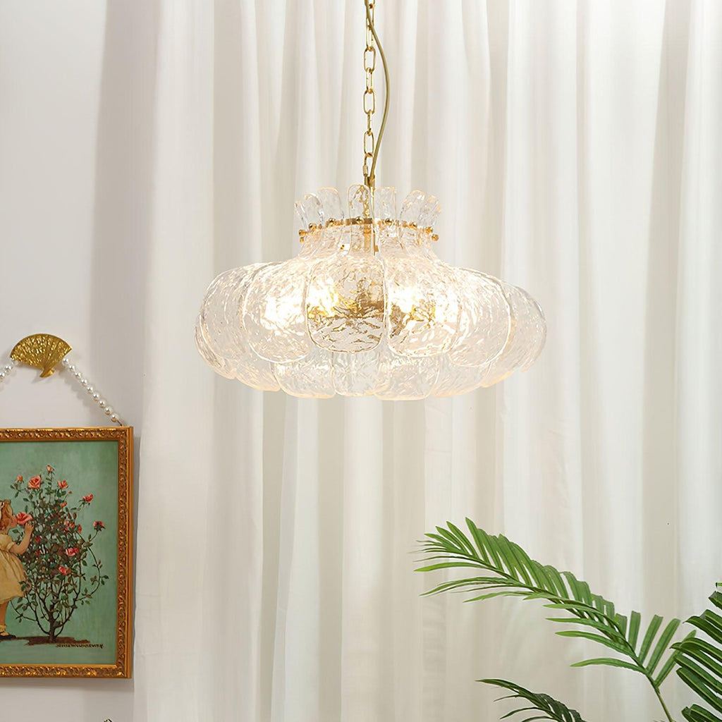 petal-ice-pendant-light-anzaz-Brass & Clear-2