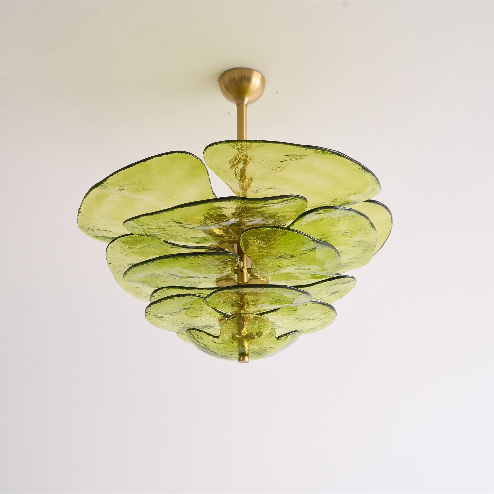 golden-petals-murano-chandelier-anzaz-Green & Gold-11