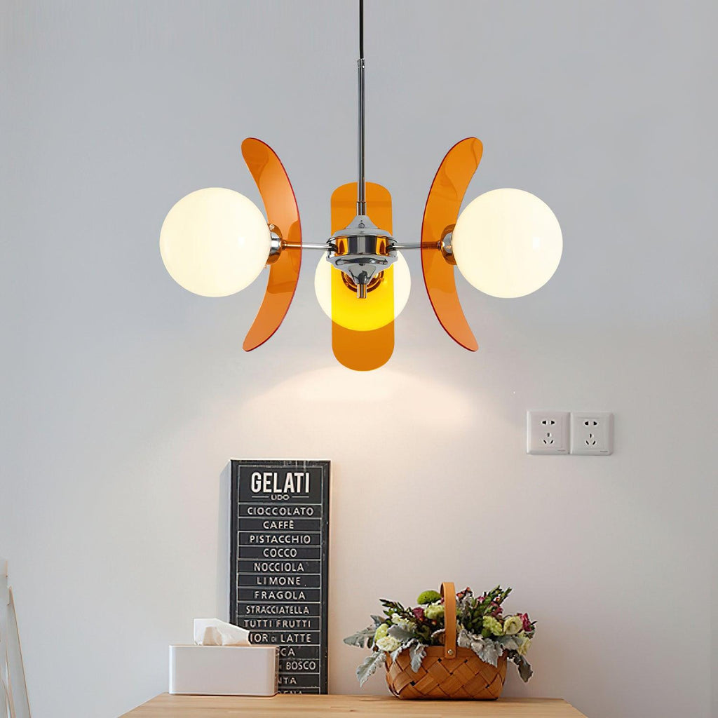 phosphorescent-chandelier-anzaz-Orange & Chrome-2