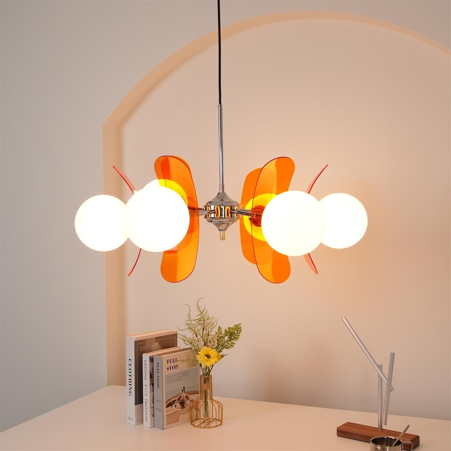 phosphorescent-chandelier-anzaz-Brown & Chrome-3