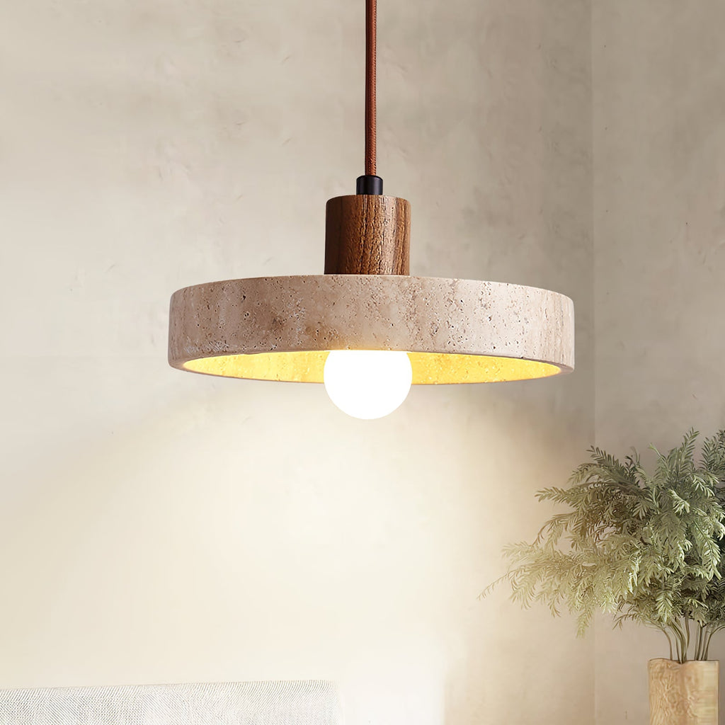 piedra-travertine-pendant-light-anzaz-Wood Color & Yellow Travertine-2