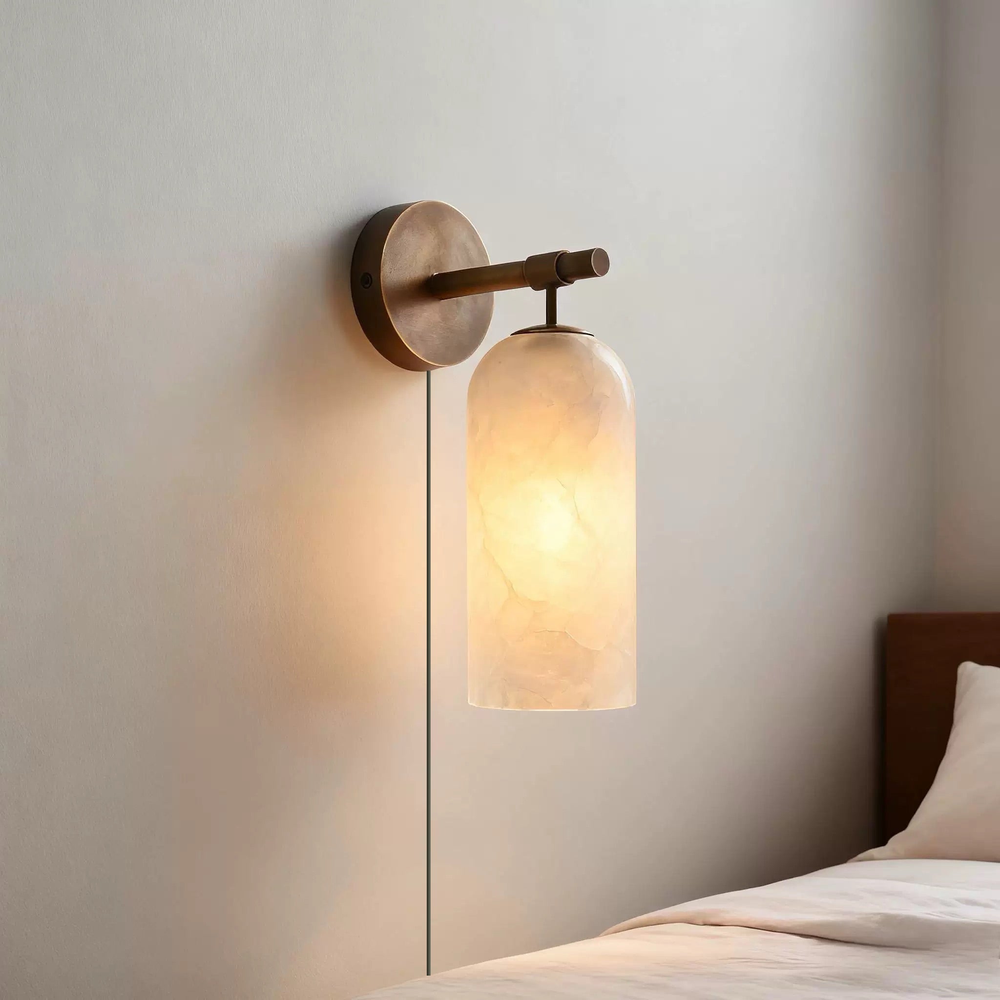 pillar-alabaster-plug-in-wall-sconce-anzaz-Bronze & White-5