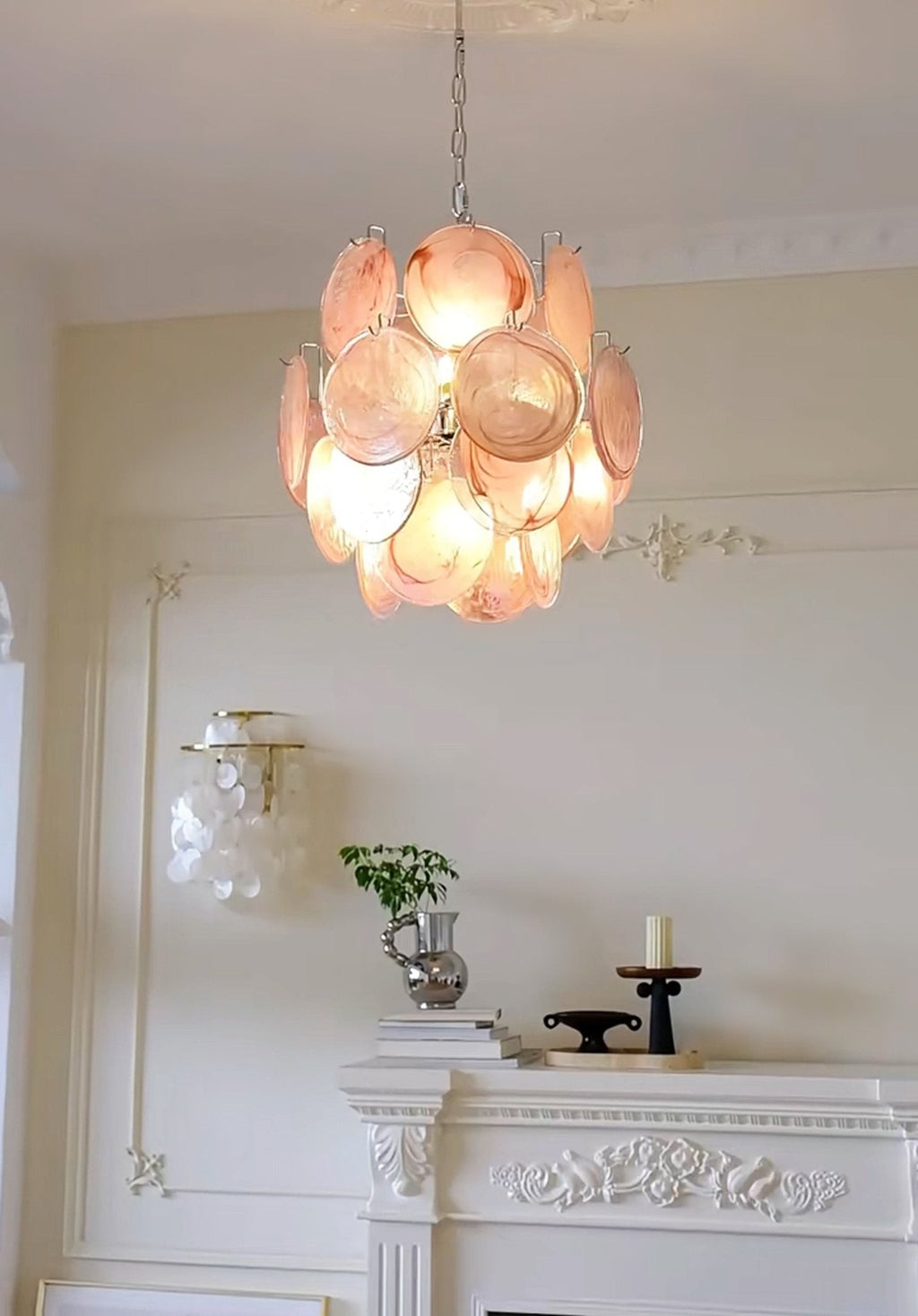 pink-murano-disc-glass-chandelier-anzaz--3