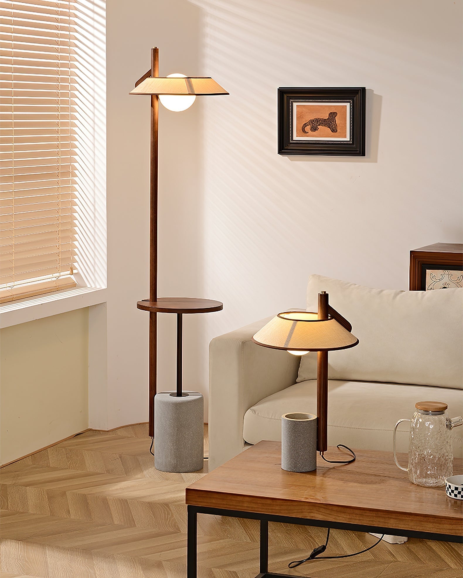 pinnacle-floor-lamp-anzaz-Walnut color & Beige & Grey-3