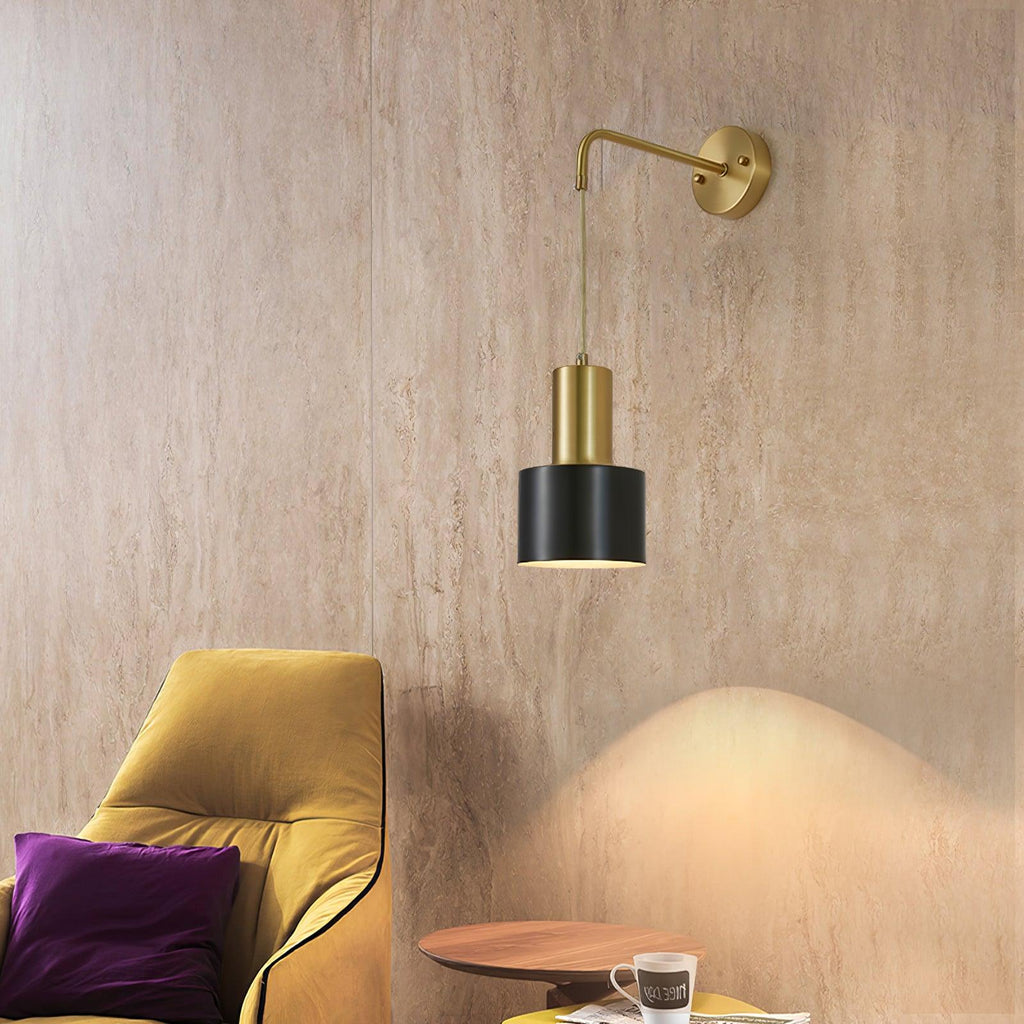 pino-single-wall-lamp-anzaz-Black & Brass-2