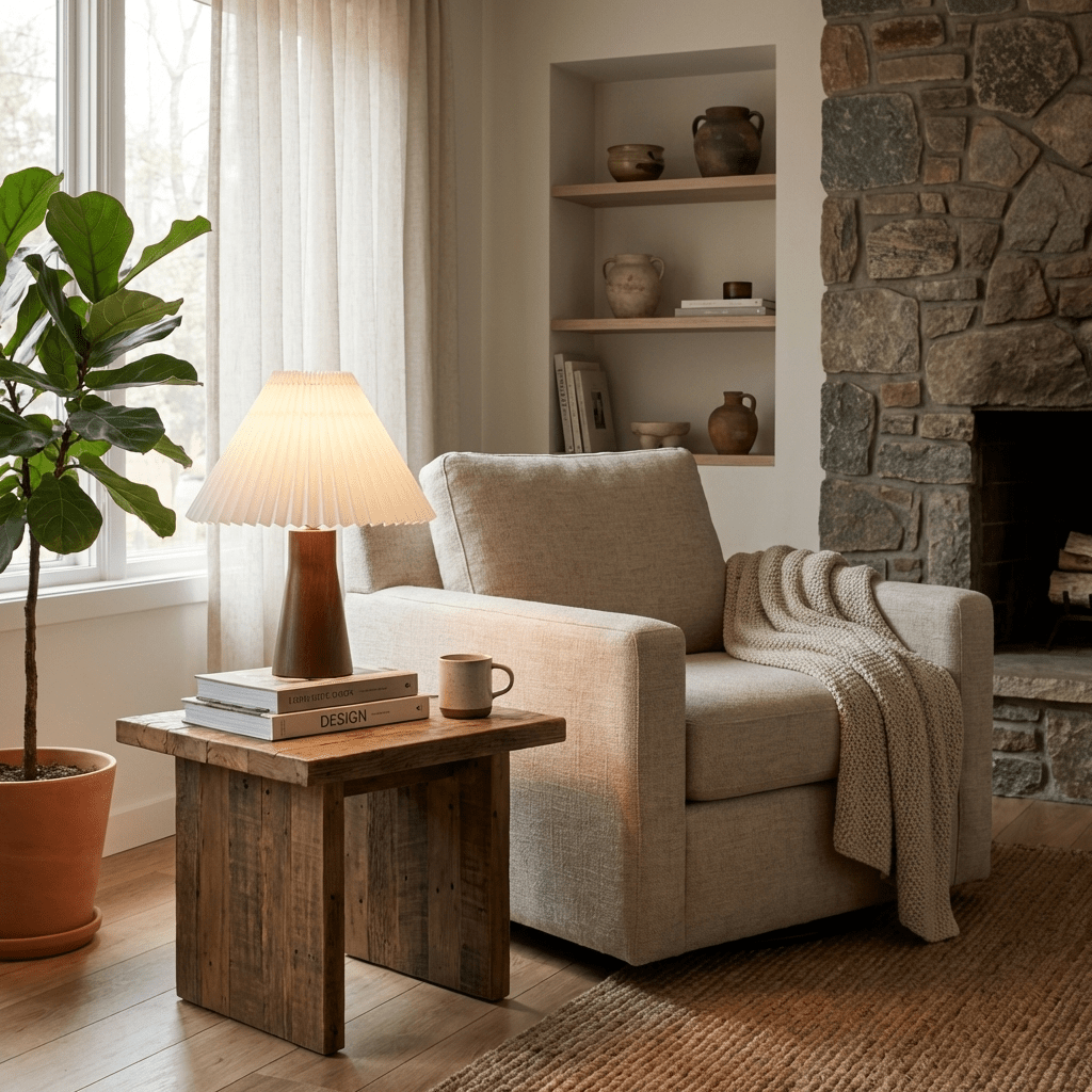 pleara-table-lamp-anzaz-Walnut Color & White Lampshade-36