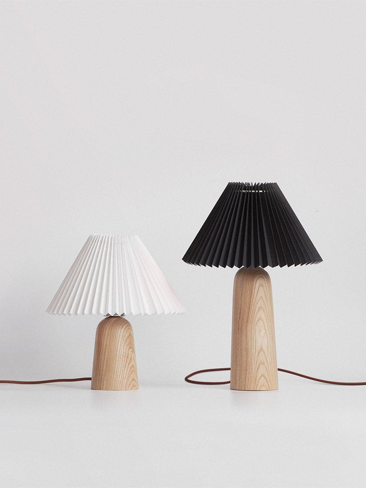 pleara-table-lamp-anzaz-Wood Color & Black Lampshade-7