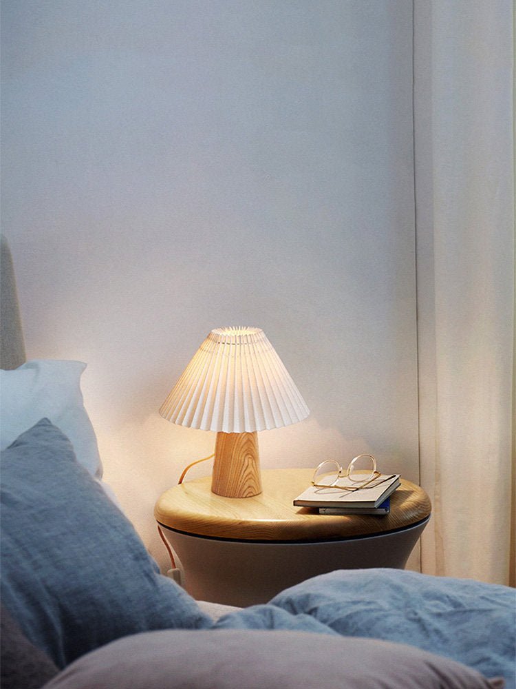 pleara-table-lamp-anzaz-Wood Color & Black Lampshade-6