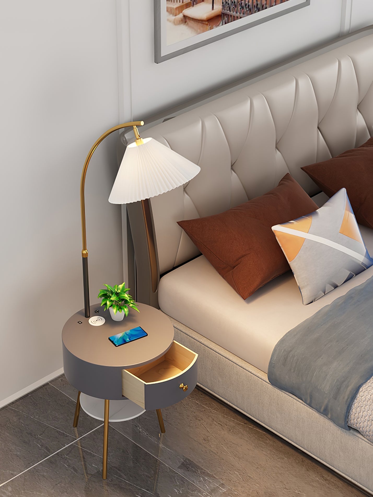 pleated-arc-floor-light-anzaz-Grey-10