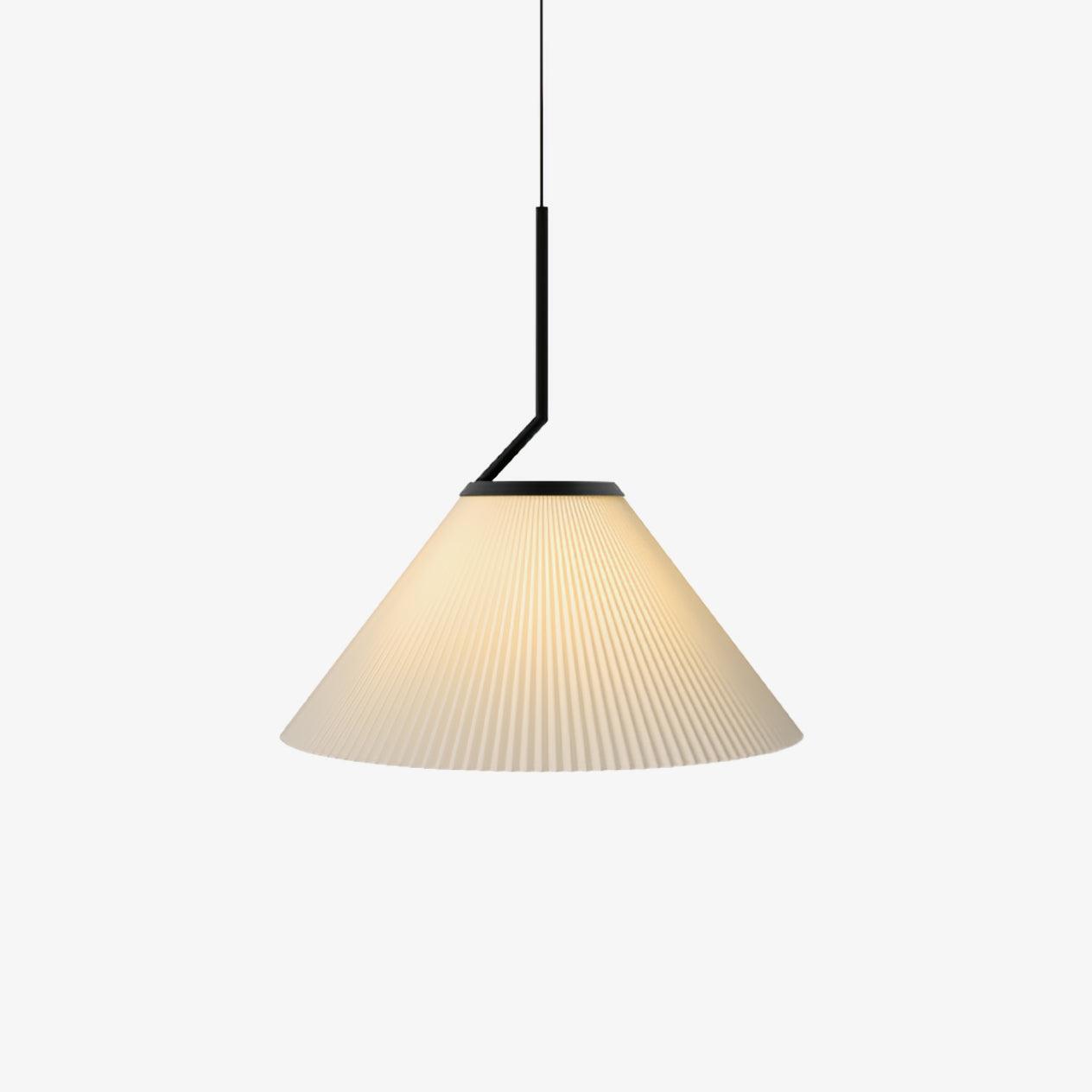 pleated-skirt-pendant-light-anzaz-Black & Beige-1