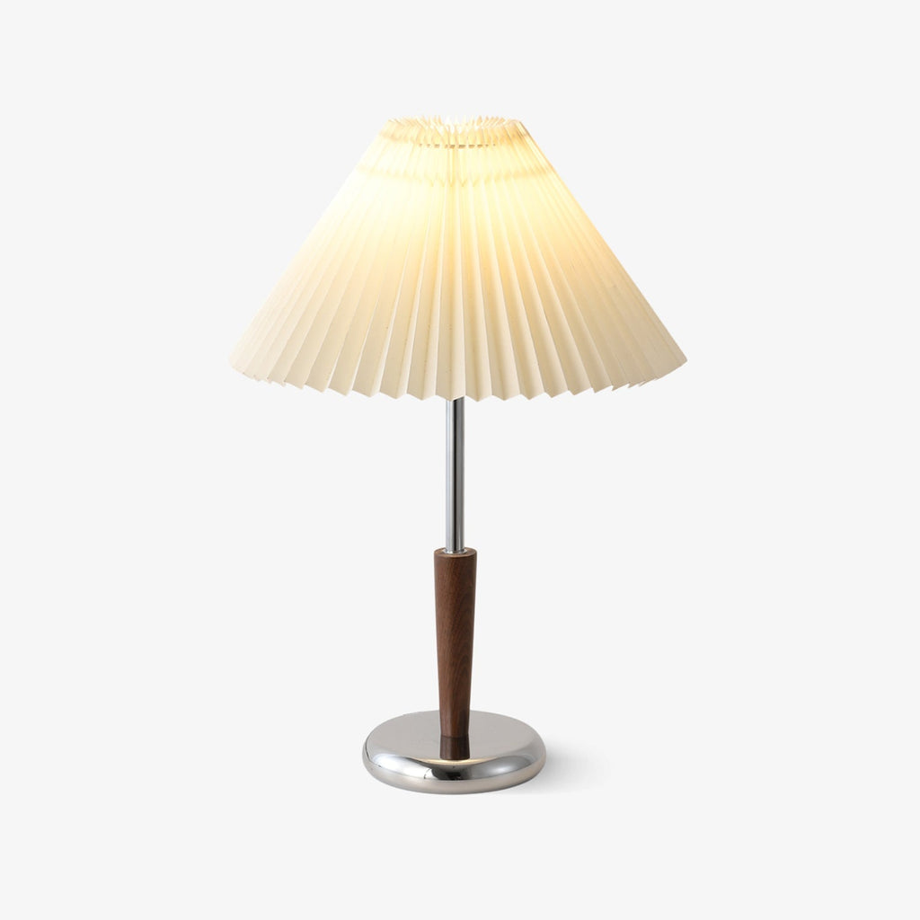 lynnea-pleated-table-lamp-anzaz-Walnut color &  White-1