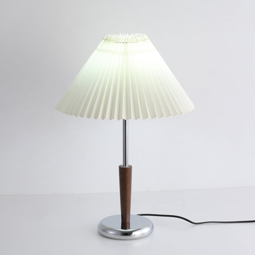 lynnea-pleated-table-lamp-anzaz-Walnut color &  White-4