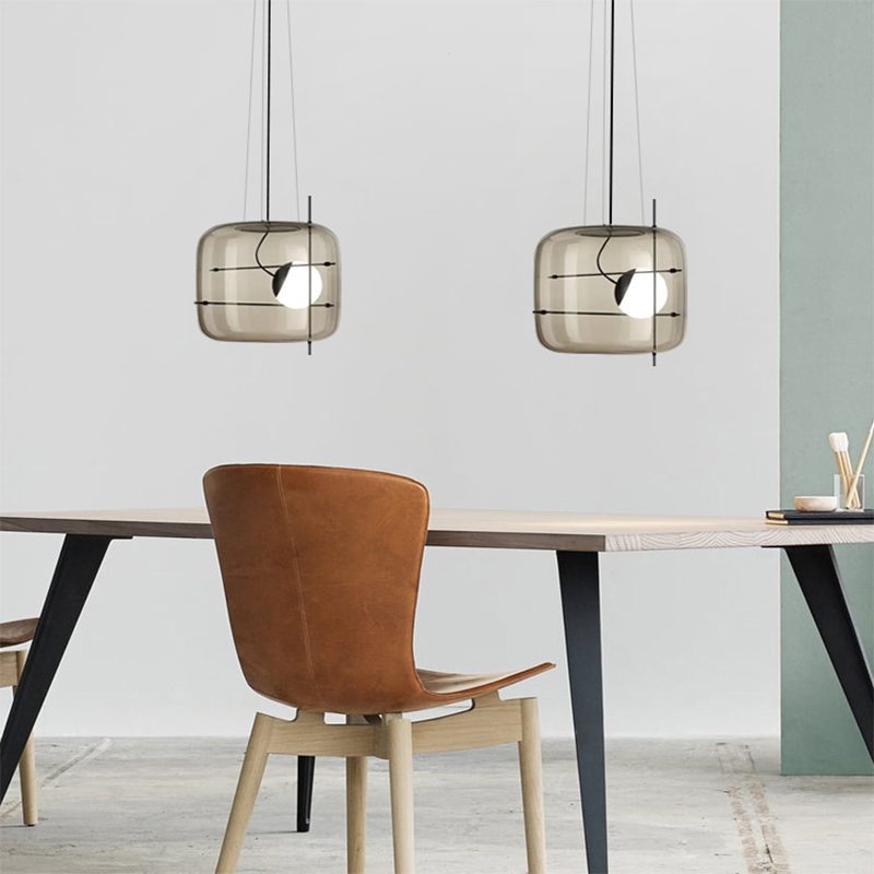 plot-glass-pendant-light-anzaz-Cognac & Black-3