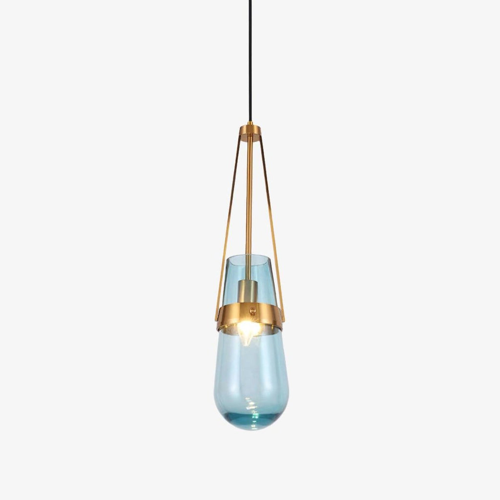 poble-glass-pendant-light-anzaz-Gold & Blue-1