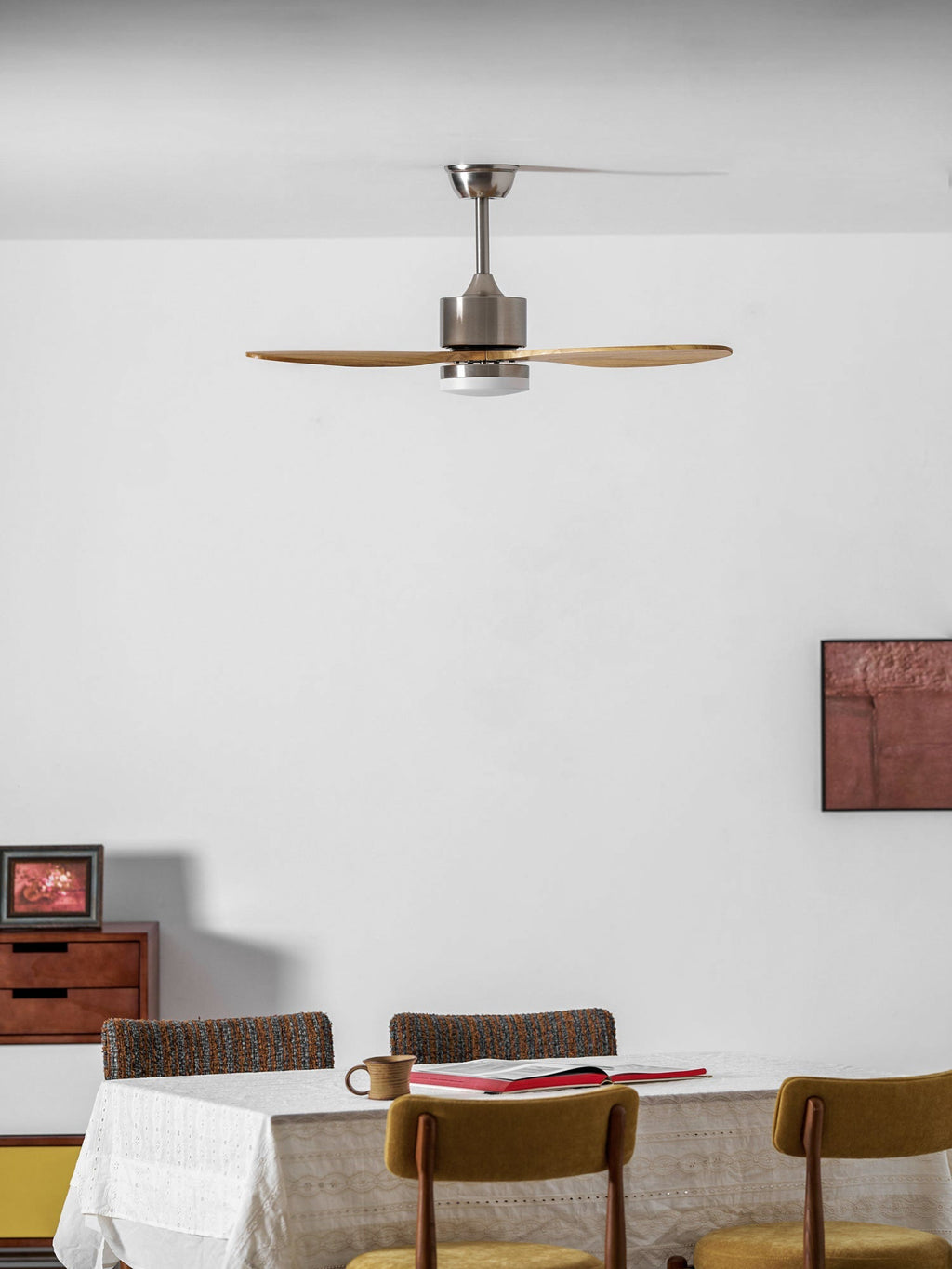 polaris-ceiling-fan-light-anzaz-Nickel & Wood Color-7