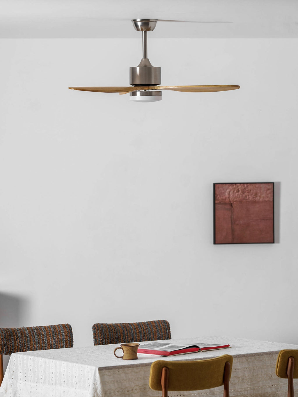 polaris-ceiling-fan-light-anzaz-Nickel & Wood Color-8