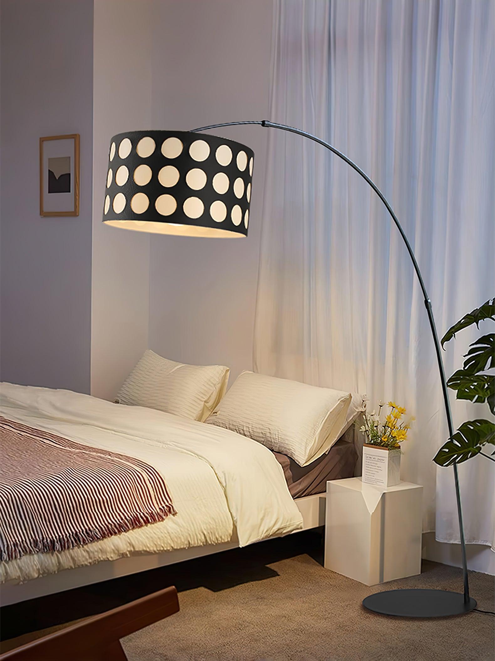 polka-arc-fabric-floor-lamp-anzaz-Black & White-6