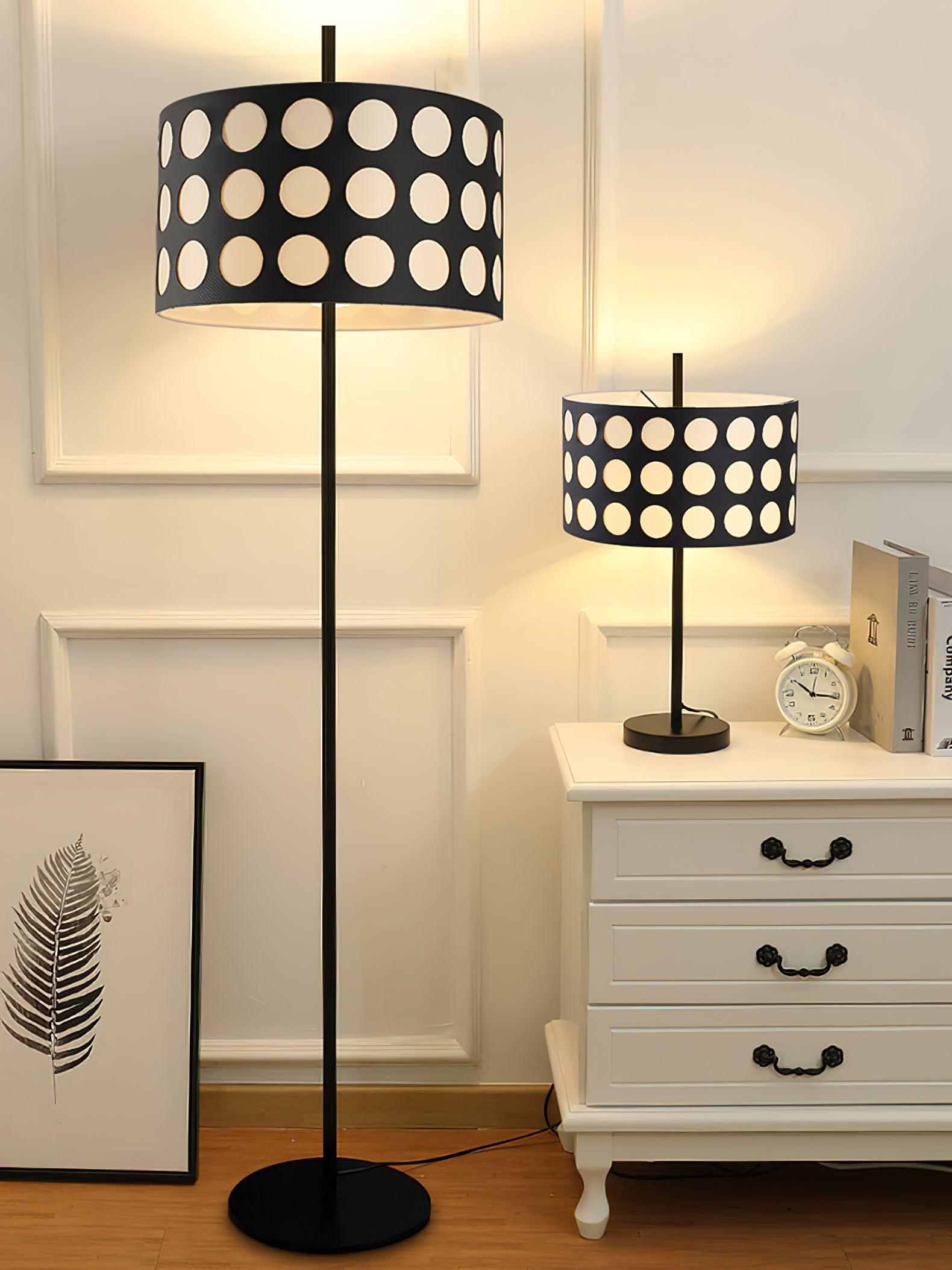 polka-arc-fabric-floor-lamp-anzaz-Black & White-8